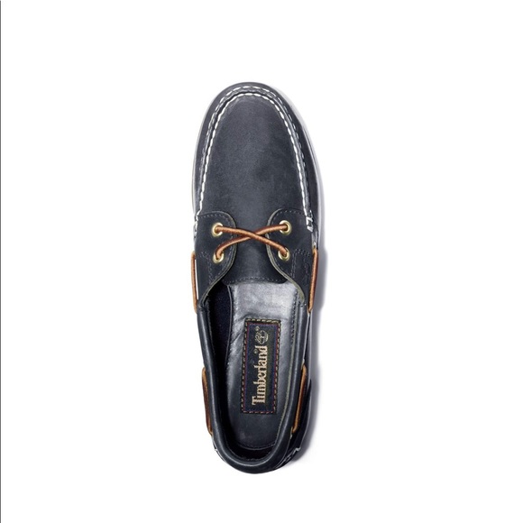 TIMBERLAND WOMEN'S CLASSIC 2-EYE LEATHER BOAT SHOES - Picture 2 of 8